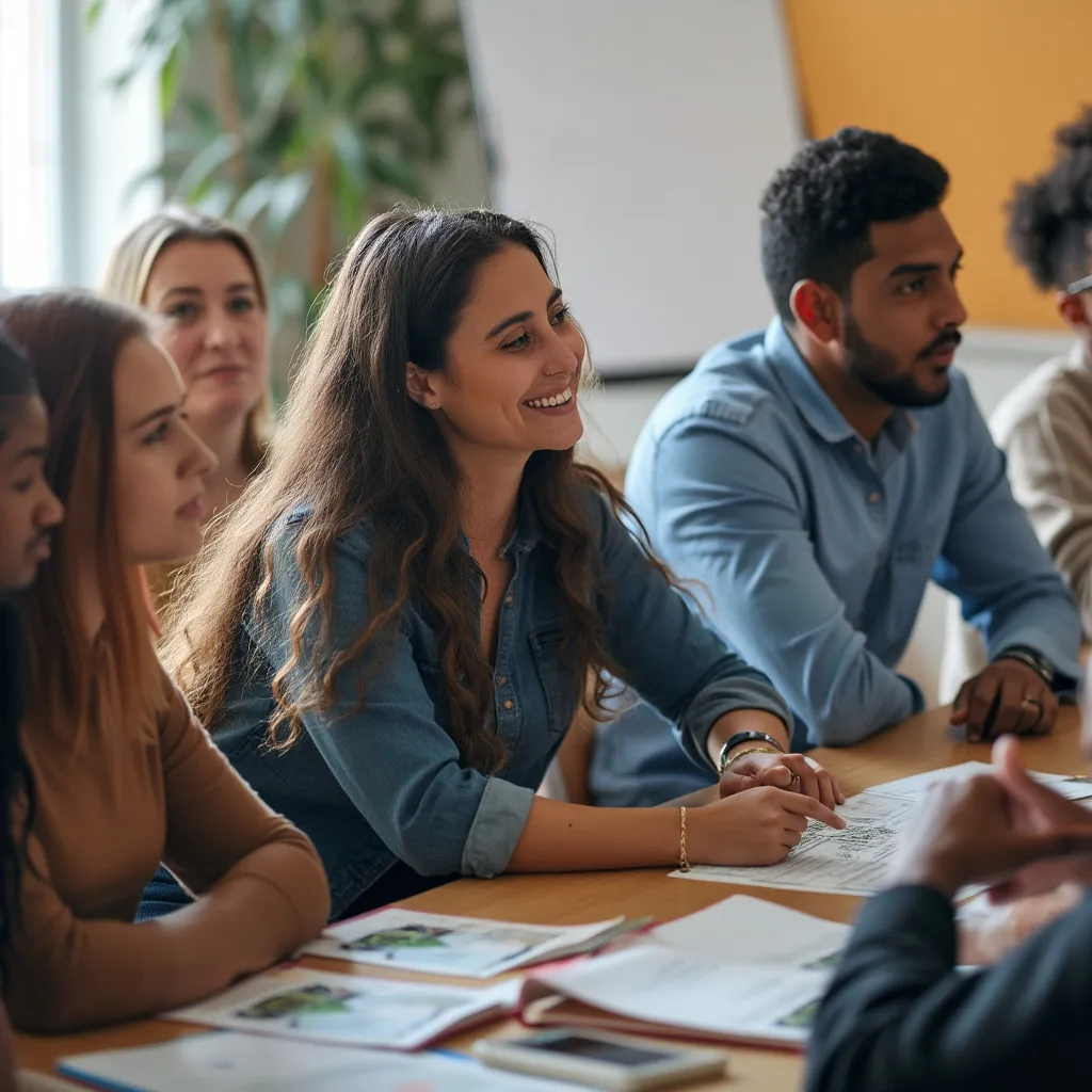 Personas en un taller de finanzas